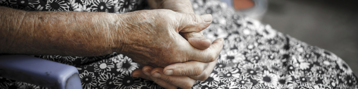 Elderly lady's hands