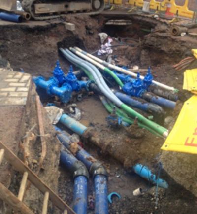 Photo of underground pipework